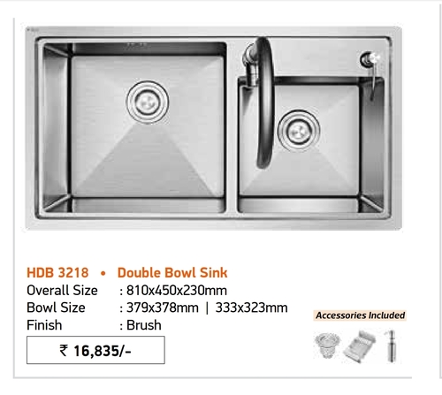 Rust Free 304 Stainless Steel Kitchen Sink