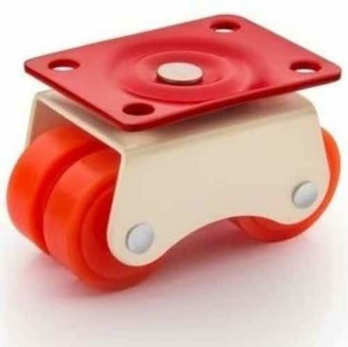 Red Color Four Wheel Castors