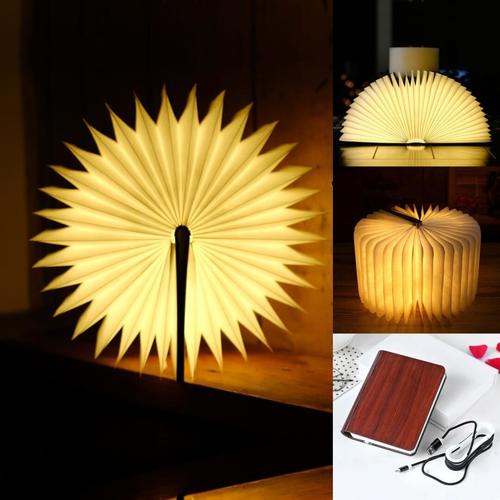 Led Wooden Rechargeable Book Lamp Power Source: Battery