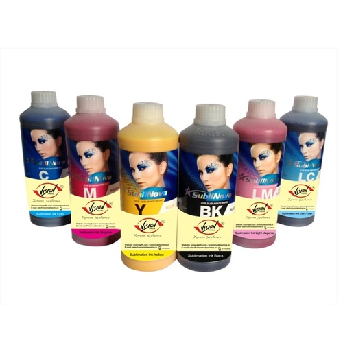 Dye Sublimation Ink - 1 Litre, Vibrant Colors for Digital Printing, Drum Cartridge Style, Cyan, Black, Magenta, Yellow, Reliable Performance, Excellent Color Accuracy