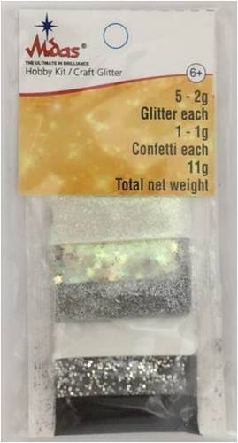 Midas Glitter Powder For Children Art And Craft (Asl-016)