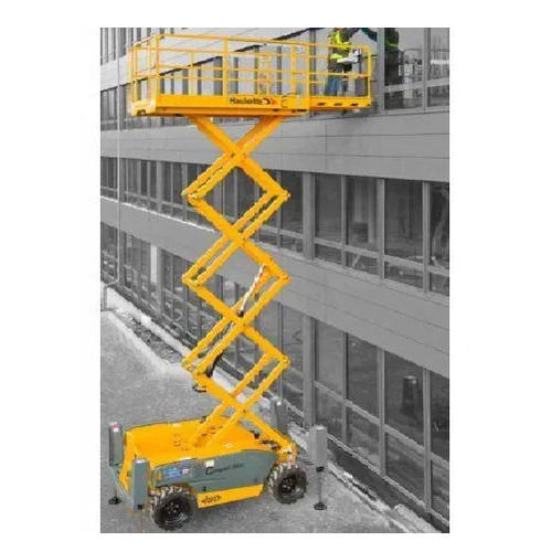 HAULLOTE Yellow Heavy Duty Scissor Lift 500 Kg Capacity