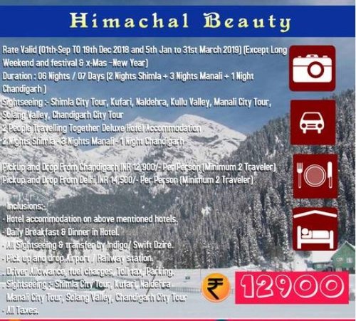 Himachal Tour Package Service By Trip For India