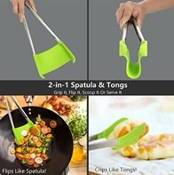 As You Requirements 2 In 1 Silicone Spatula And Tongs