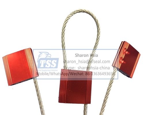 Aluminum+Zinc+Steel Container Seals C-Tpat + Iso 17712 Compliant Truck Seal Cable 4.0Mm Model No. New Tss-Cf4.0T