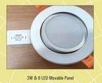 3w और 6 Led मूवेबल पैनल