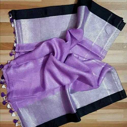 Bhagalpuri Plain Linen Sarees