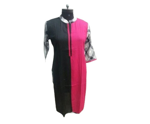 कैज़ुअल वियर लेडीज़ रेयॉन फैंसी कुर्ती