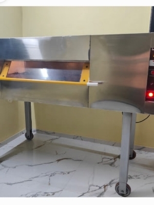 Electric Double Deck Oven - 220V, 0.1KW Power Supply | Durable Quality with 1-Year Warranty and Safe Delivery