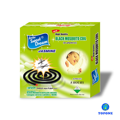 Black Mosquito Coil With Jasmine Fragrance