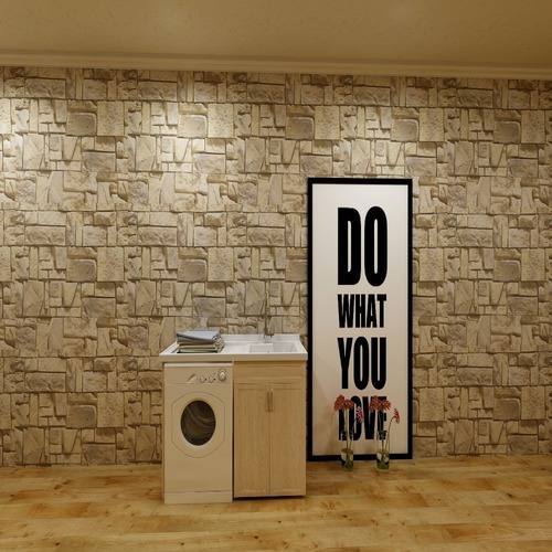 Pvc 3D Brick Wallpaper Wall Sticker For Home Decoration