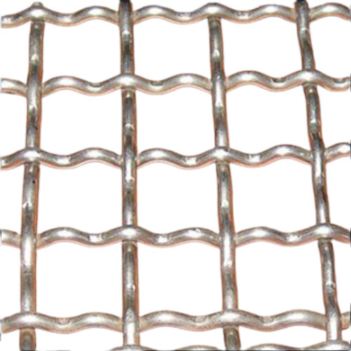 Double Crimped Wire Mesh - SS316 & SS304 Material, Up to 6.0mm Wire Diameter, Grey & Silver Colors, 10-50 Mesh Size per Inch