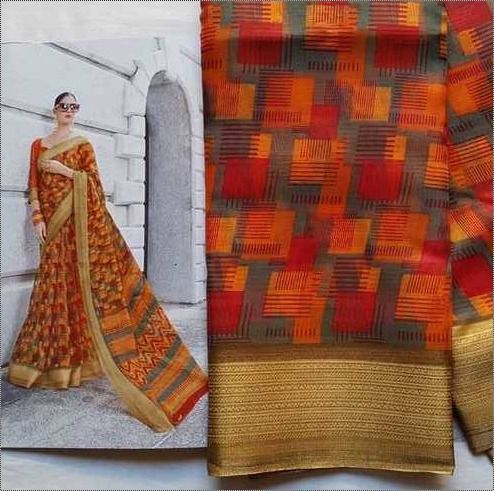 Designer Zari Border Sarees