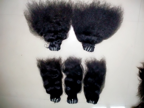 Indian Machined Curly Weft Hair