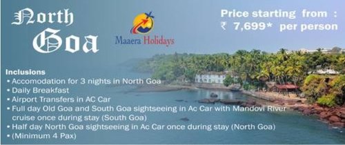 3 Nights Goa with Maaera Holiday Tour Package By Maaera Holiday