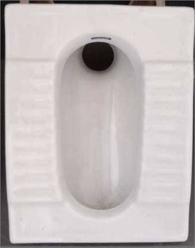 White Ceramic Indian Toilet Sheet