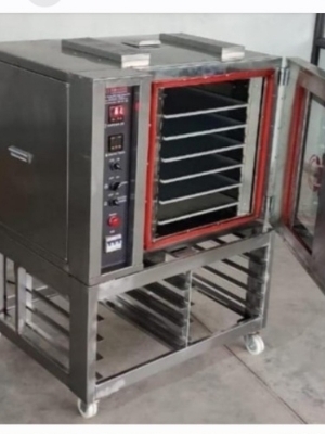 High Density Bakery Display Counter - Stainless Steel, 220V Voltage, 2 Year Warranty | Ideal for Bakery Shops
