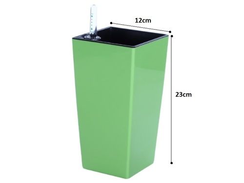 Green Self Watering Planter Pot Ice Lime 1223 Gt