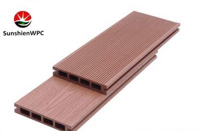 Sunshien Wpc Hollow Decking For Floor Cover Outdoor Waterproof