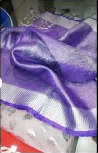 Designer Tissue Linen Saree