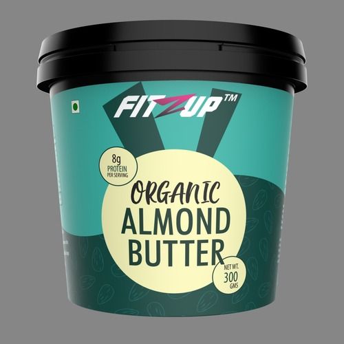 FitZup Organic Roasted Almond Butter Tub - 300 gm