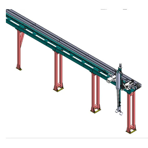 Single Girder Servo Gantry System- MS Capacity 10-20 Ton Max Height 40-60 Feet | Semi-Automatic Non Portable Available in Yellow Red Orange