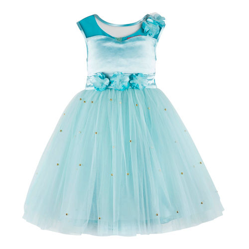 Jovani K07246 Light Blue Floral Fit and Flare Girls Dress – Spybaby