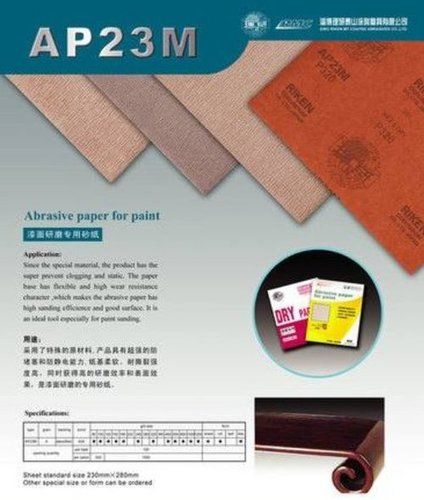 Abrasive Paper for Paints