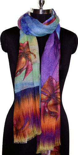 Computer Designed Multi Color Printed Stole