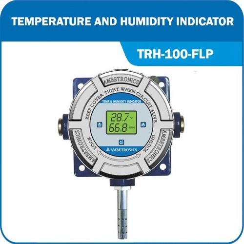  बैटरी ऑपरेटेड टेम्परेचर ह्यूमिडिटी इंडिकेटर TRH-100