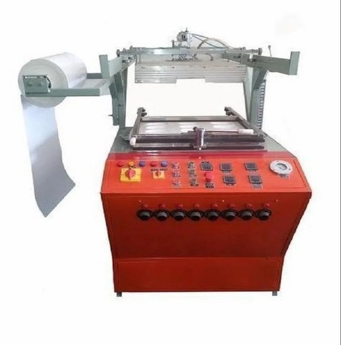 Automatic Thermocol Plate Making Machine - 80-100 Pieces/Min 4-14 Inch Max Plate Size 4 mm Sheet Thickness 12.5 HP 1500 Kg Weight
