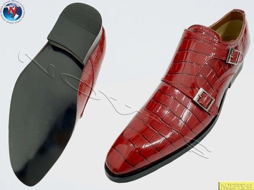 mens red formal shoes