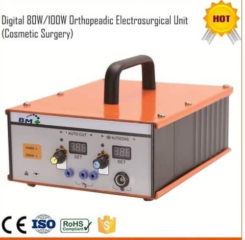 White Digital 80W,100W Orthopeadic Electrosurgical Unit (Cosmetic Surgery)