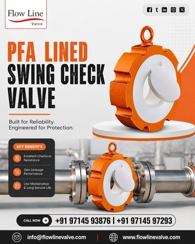 Pvdf Lined Swing Check Valve