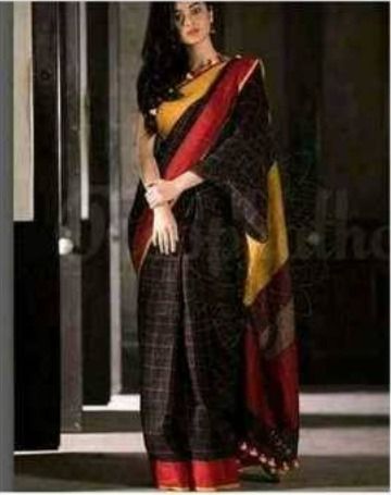 Designer Linen Saree