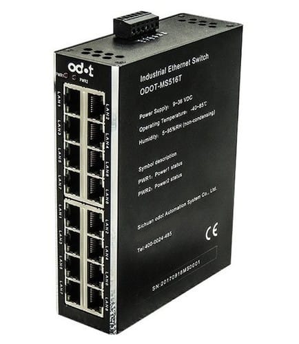 10M / 100M 16 Ports Industrial Ethernet Switch Dimension(L*W*H): 140*110*40Mm Millimeter (Mm)