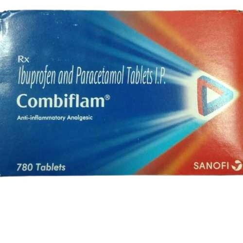 Combiflam Tablet - Blue, 780 Tablets | Pain Relief, Fever Reduction, Anti-Inflammatory, Fast Acting, Safe