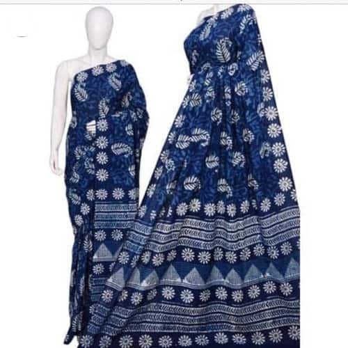 Ladies Block Printed Sarees