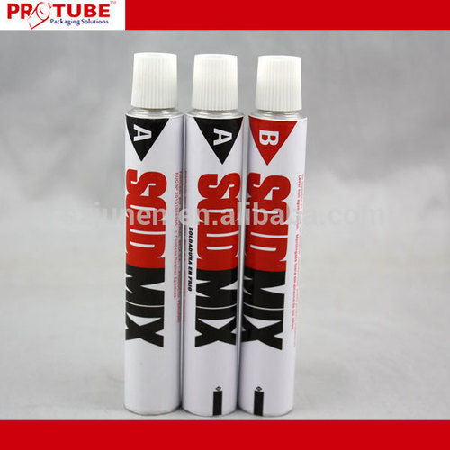 Round Aluminum Customized Glue Adhesive Packaging Tube