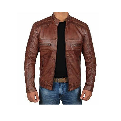 Mens Brown Leather Jacket