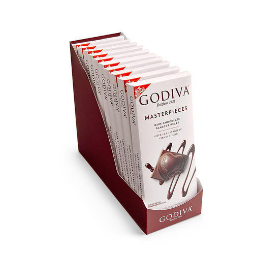 Godiva Dark Chocolate Ganache Heart Masterpice Bar 86Gr
