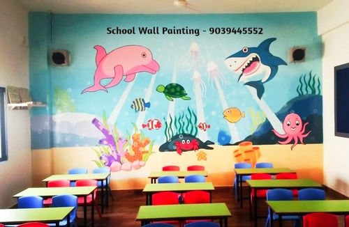 Educational Wall Painting For Primary School Medium Acrylic Price 45 Inr Square Foot Id 5538368