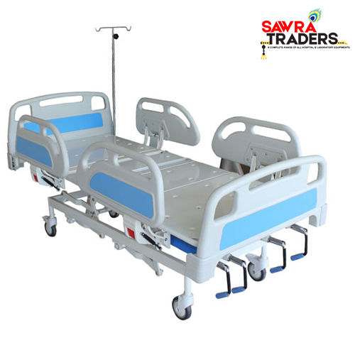 White Manual Icu 5 Function Bed With Abs Panel