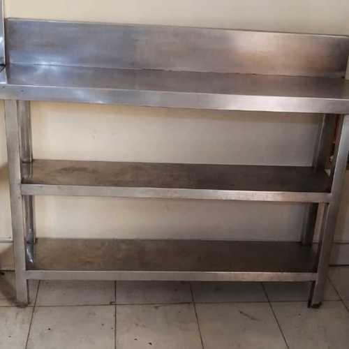 Silver Steel Kitchen Work Table