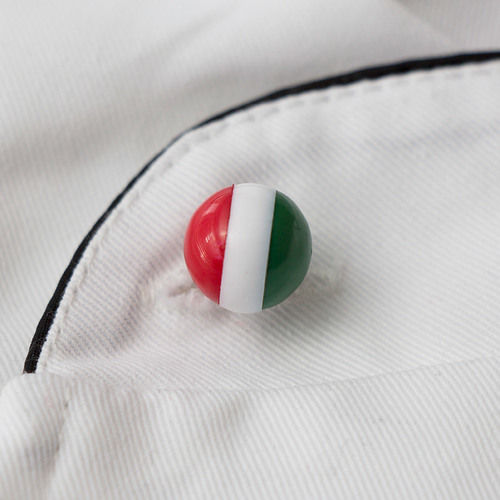 Tricolor Round Chef Button