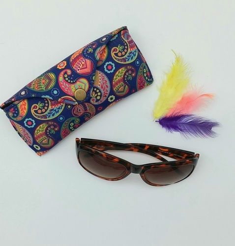 The Bombay Store Canvas Pouch with Specs Design