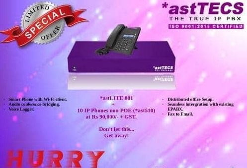 एक विशेष ऑफर*10 आईपी फोन के साथ Astlite 801