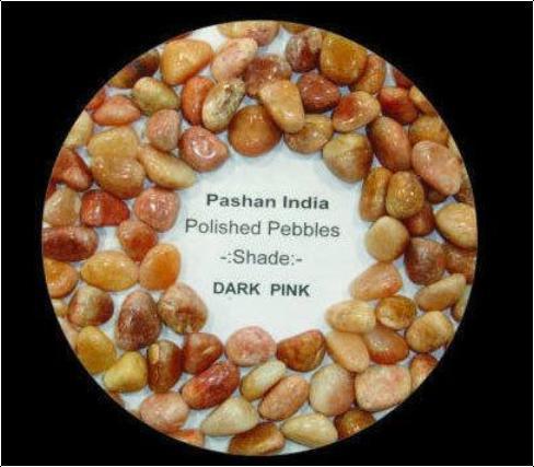 Dark Pink Polished Pebbles