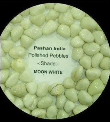 Moon White Polished Pebbles