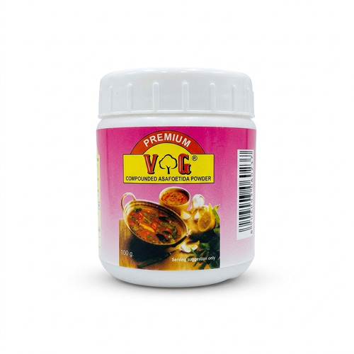 VG Asafoetida - Powder, Pink Color | Compounded, Pure Asafoetida, Versatile Spice, Easy to Use, 100g Jar